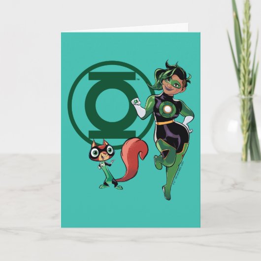 Chip & Green Lantern Kaart (Voorkant)