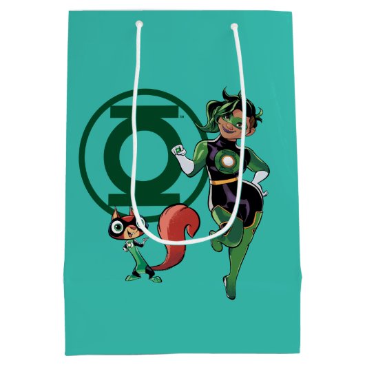 Chip & Green Lantern Medium Cadeauzakje (Achterkant)