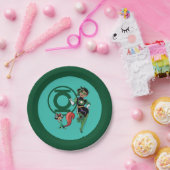 Chip & Green Lantern Papieren Bordje (Feest)