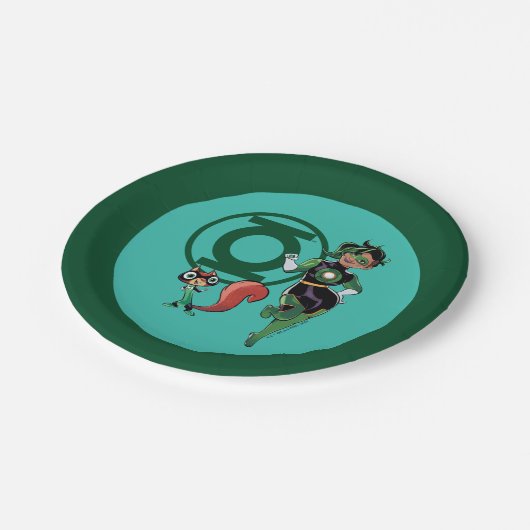 Chip & Green Lantern Papieren Bordje (Gekanteld)