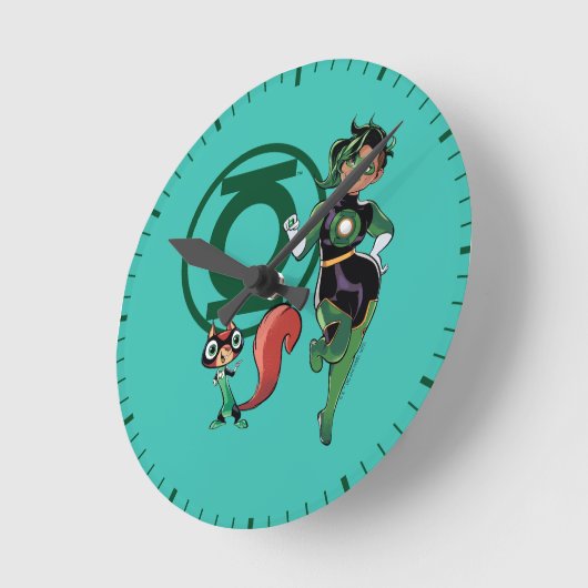 Chip & Green Lantern Ronde Klok (Hoek)