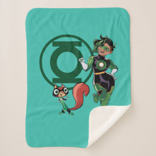Chip & Green Lantern Sherpa Deken