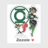Chip & Green Lantern Sticker (Vel)