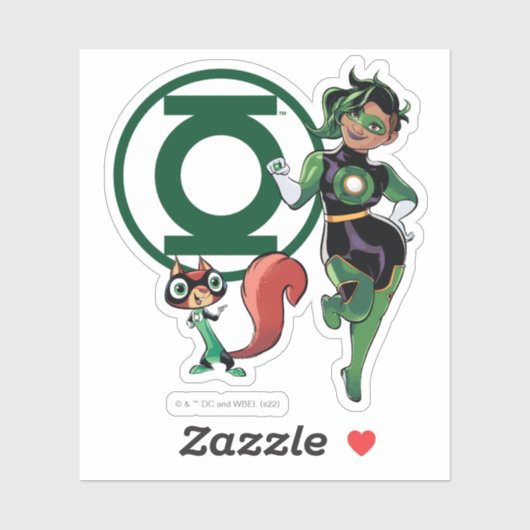 Chip & Green Lantern Sticker (Vel)