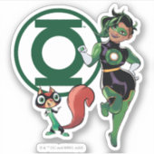 Chip & Green Lantern Sticker (Voorkant)
