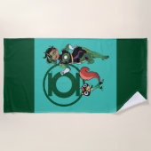 Chip & Green Lantern Strandlaken (Voorkant)