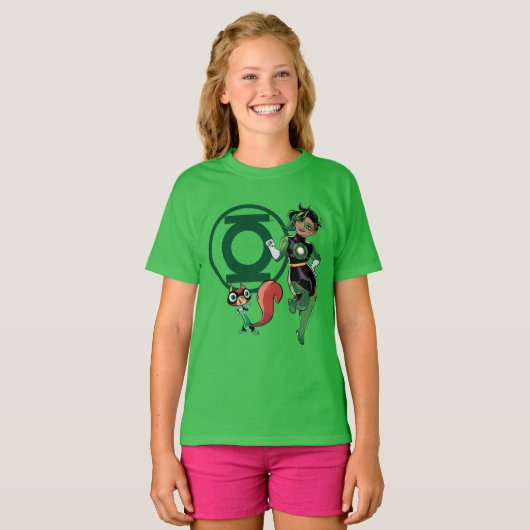 Chip & Green Lantern T-shirt (Voorkant volledig)