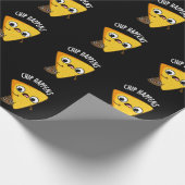 Chip Happens Funny Poop Pun Dark BG Cadeaupapier (Hoek)