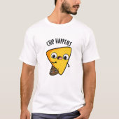 Chip Happens Grappige Poop Pun T-shirt (Voorkant)