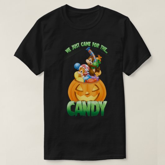 Chip n Dale Rescue Rangers Halloween Pumpkin Snoep T-shirt (Design voorkant)