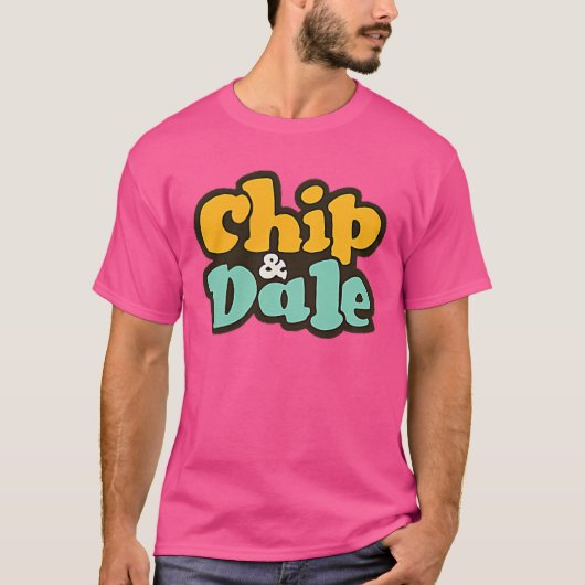 Chip N Dale stripfiguur T-shirt (Voorkant)
