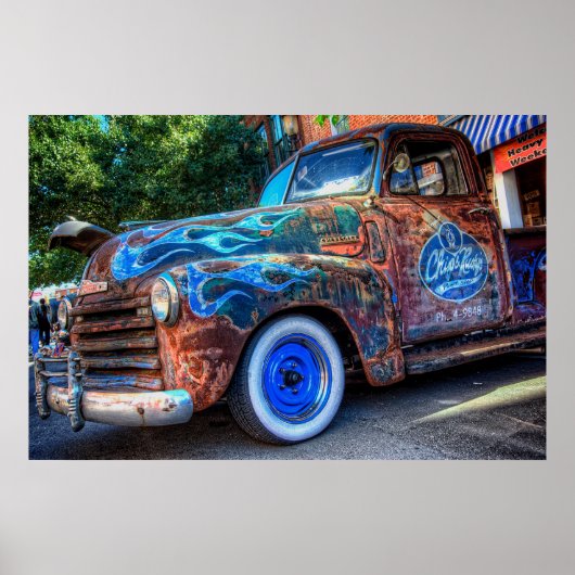 Chip & Rusty's Paint Shop Rat Chevy Poster (Voorkant)
