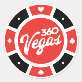 Chip Throwback Logo Ronde Sticker