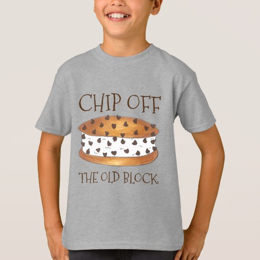 Chip van de oude Block Chipwich Ice Cream Sandwich T-shirt (Voorkant)