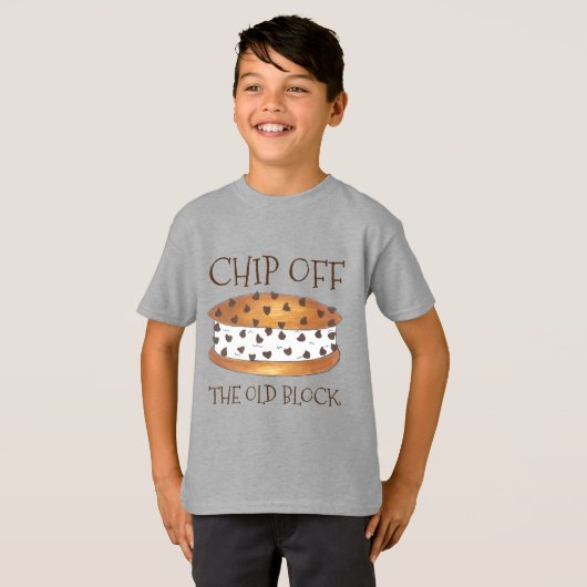 Chip van de oude Block Chipwich Ice Cream Sandwich T-shirt (Voorkant volledig)