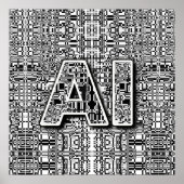 chip voor kunstmatige intelligentie poster (Voorkant)