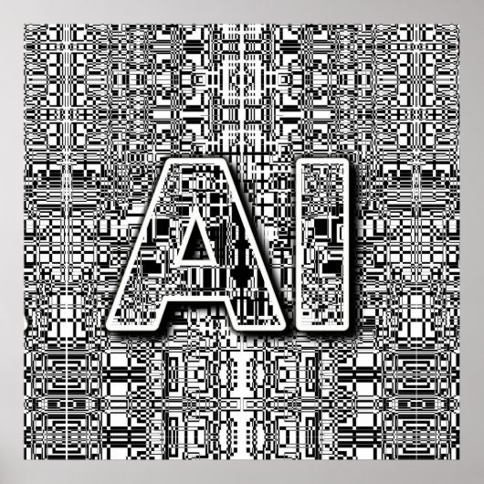 chip voor kunstmatige intelligentie poster (Voorkant)