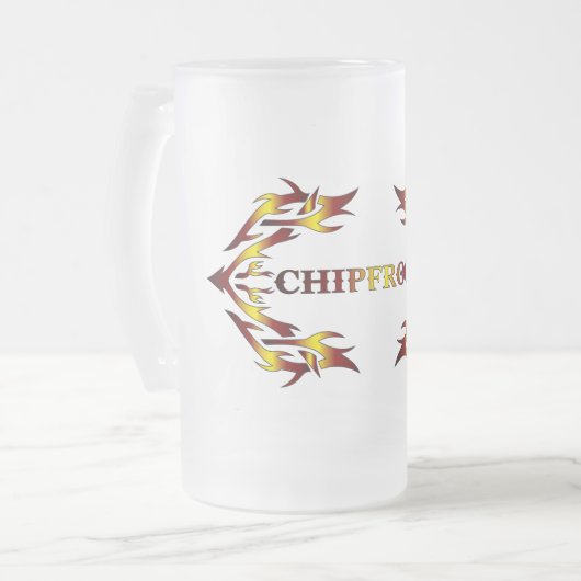 ChipFroce Bierglas Matglas Bierpul (Voorkant links)