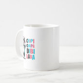 Chipi Chapa Dibi Daba Cat Dancing Cartoon Koffiemok (Voorkant links)