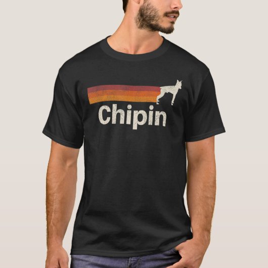 Chipin Retro mama Dad Dog T-shirt (Voorkant)