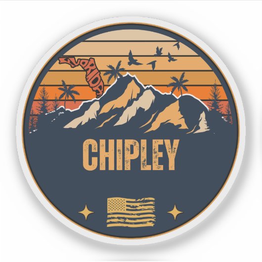 Chipley, Florida Sticker (Voorkant)