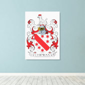 Chipman Family Crest Canvas Afdruk (Insitu (Houten vloer))