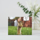 Chipmun Praying Plese ForGeef me Briefkaart (Staand voorkant)