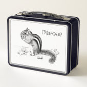 Chipmunk & Acorns Lunch Box (Achterkant)