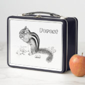 Chipmunk & Acorns Lunch Box (In situ)
