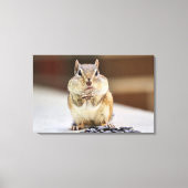 Chipmunk-Afbeelding Canvas Afdruk (Voorkant)