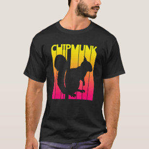 Chipmunk Animal Retro Costuum T-shirt