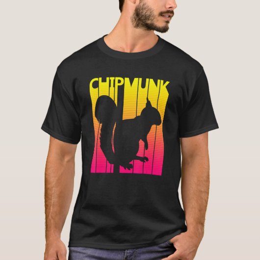 Chipmunk Animal Retro Costuum T-shirt (Voorkant)