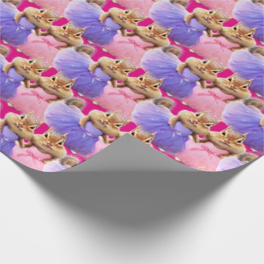 Chipmunk Ballerina Duo Cadeaupapier (Hoek)