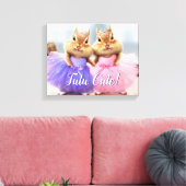 Chipmunk Ballerina Duo Canvas Afdruk (Insitu (Woonkamer))