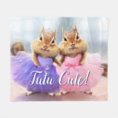 Chipmunk Ballerina Duo Fleece Deken (Voorkant (Horizontaal))
