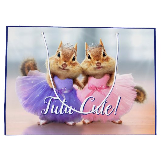 Chipmunk Ballerina Duo Groot Cadeauzakje (Achterkant)