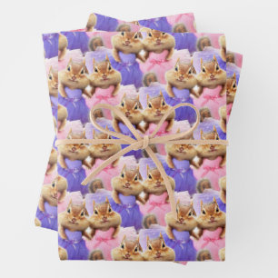 Chipmunk Ballerina Duo Inpakpapier Vel