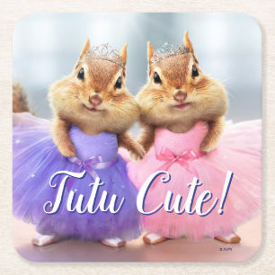 Chipmunk Ballerina Duo Kartonnen Onderzetters
