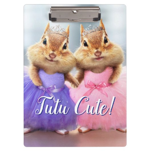 Chipmunk Ballerina Duo Klembord (Voorkant)