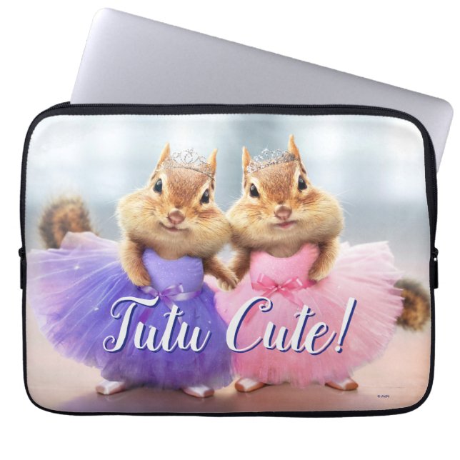 Chipmunk Ballerina Duo Laptop Sleeve (Voorkant)