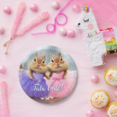 Chipmunk Ballerina Duo Papieren Bordje (Feest)