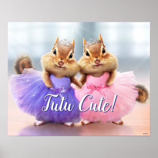 Chipmunk Ballerina Duo Poster (Voorkant)