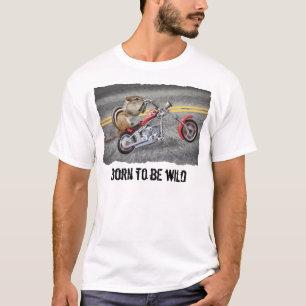 Chipmunk Biker Riding a Motorcycle T-shirt