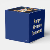 Chipmunk Birthday Candles Bedankdoosjes (Achterkant)