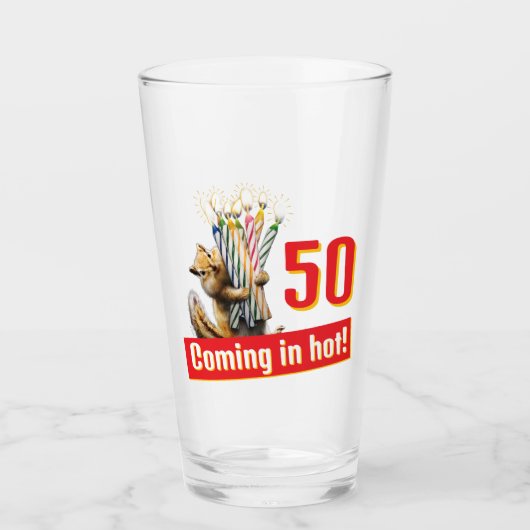 Chipmunk Birthday Candles Glas (Voorkant)