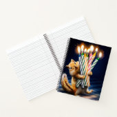 Chipmunk Birthday Candles Notitieboek (Binnen)