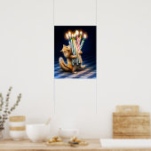 Chipmunk Birthday Candles Poster (Keuken)