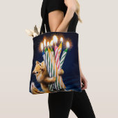 Chipmunk Birthday Candles Tote Bag (Dichtbij)
