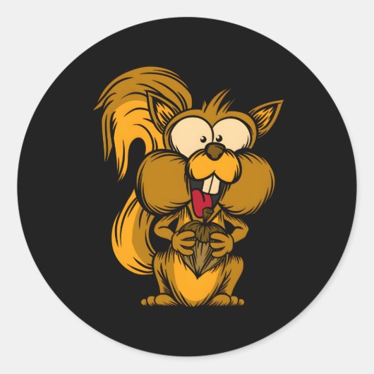 Chipmunk Bos Dweller Knaagdier Eekhoorn Ronde Sticker (Voorkant)