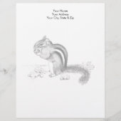 Chipmunk Briefhoofd Ontwerp (Voorkant)